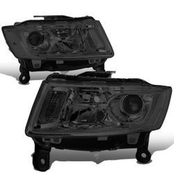 14-16 Jeep Grand Cherokee Headlights Faros Calaveras Micas Luces Lamps
