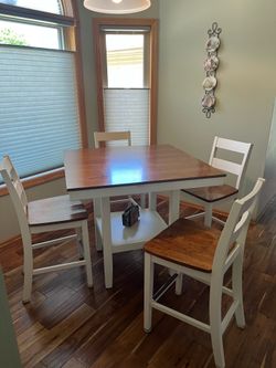 Counter-height Dining Table w/ 4 Chairs