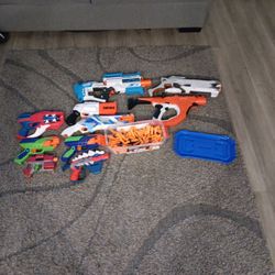 10 Nerf Guns