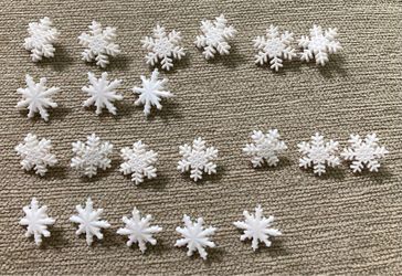 Snowflake Buttons/Beads