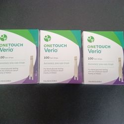Verio Test Strip 100 Count Unused,Expiration Date:2026-07-31