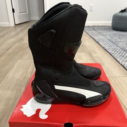 New Puma Motorcycle Boots Size 11.5