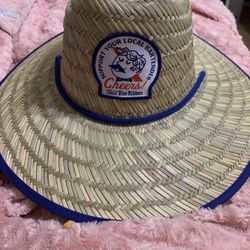Pabst Blue Ribbon Straw Hat Nwt