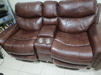 Sofa and love seat.