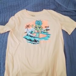 Hurley Pineapple Surfboard T Shirt - Yellow Kids Xl