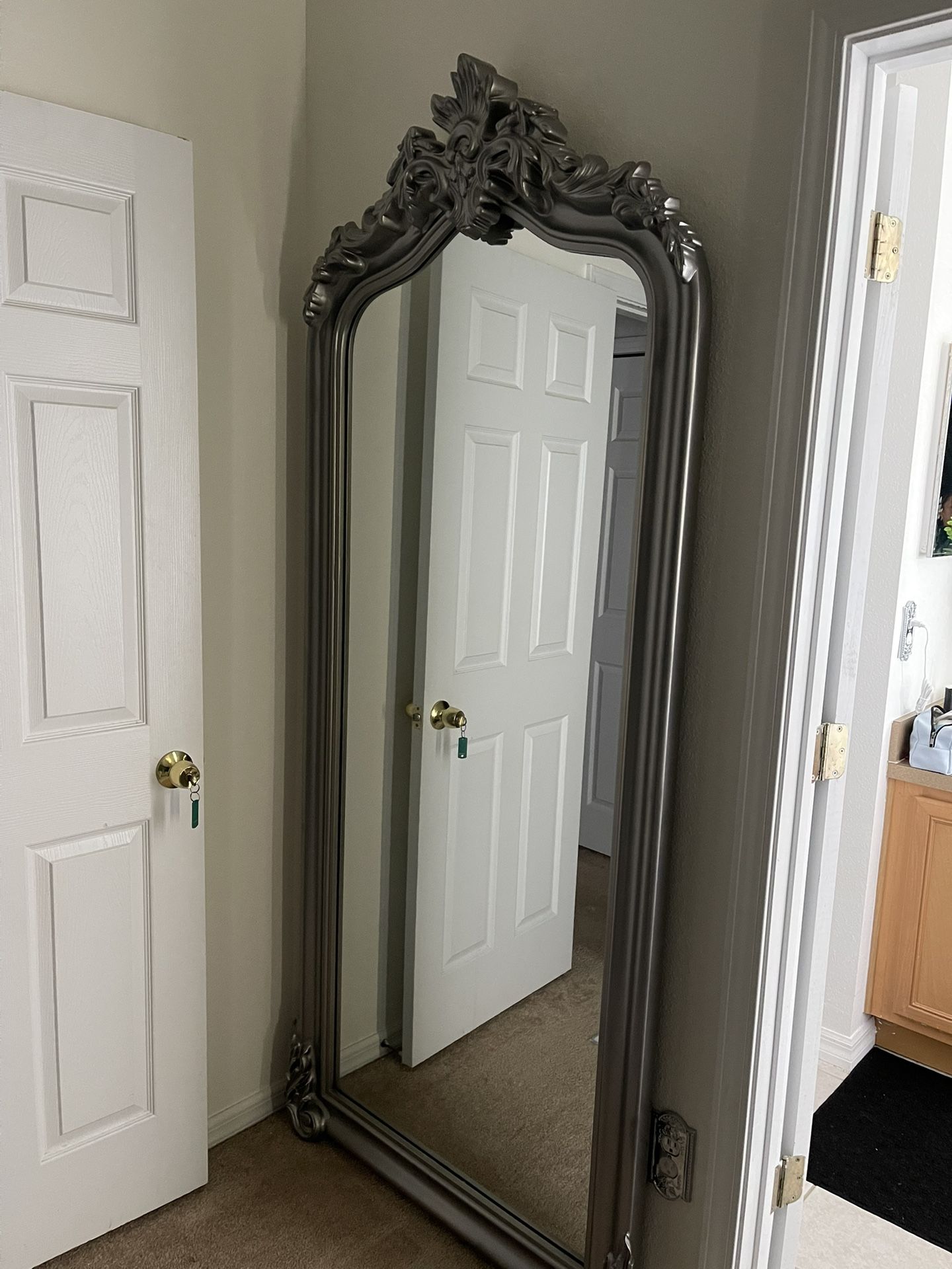Antique Silver Mirror