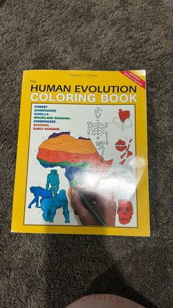 Human Evolution Coloring Book