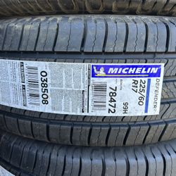 225/60/17. MICHELIN DEFENDER TIRES 