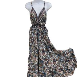 Women Ladies Boho Floral Maxi Dress Cocktail Party Evening Summer Beach Sundress one size 