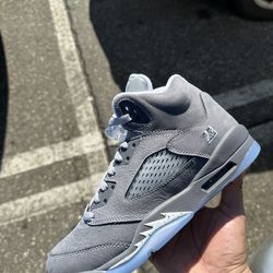 Jordan 5 wolf gray brand new