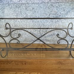 Glass & Metal Coffee Table