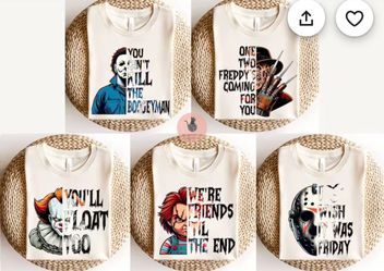 Halloween DTF prints not stickers