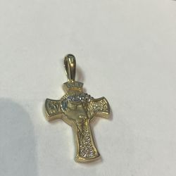 10k Gold Pendant #107407-3 MJ