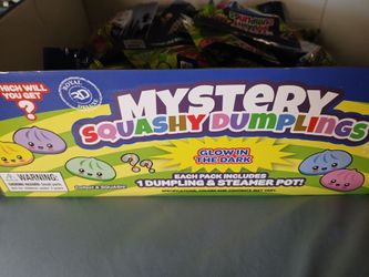 $2.50 A PIECE ~GLOW IN THE DARK, ROYAL DELUXE MYSTERY SQUASHY DUMPLINGS TOY, LOT OF 20, MAKE AN OFFER, BOX INCLUDED!