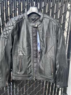 Sedici Motorcycle Leather Jacket Women Size 4