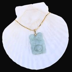 14k Necklace With Jade Pendant