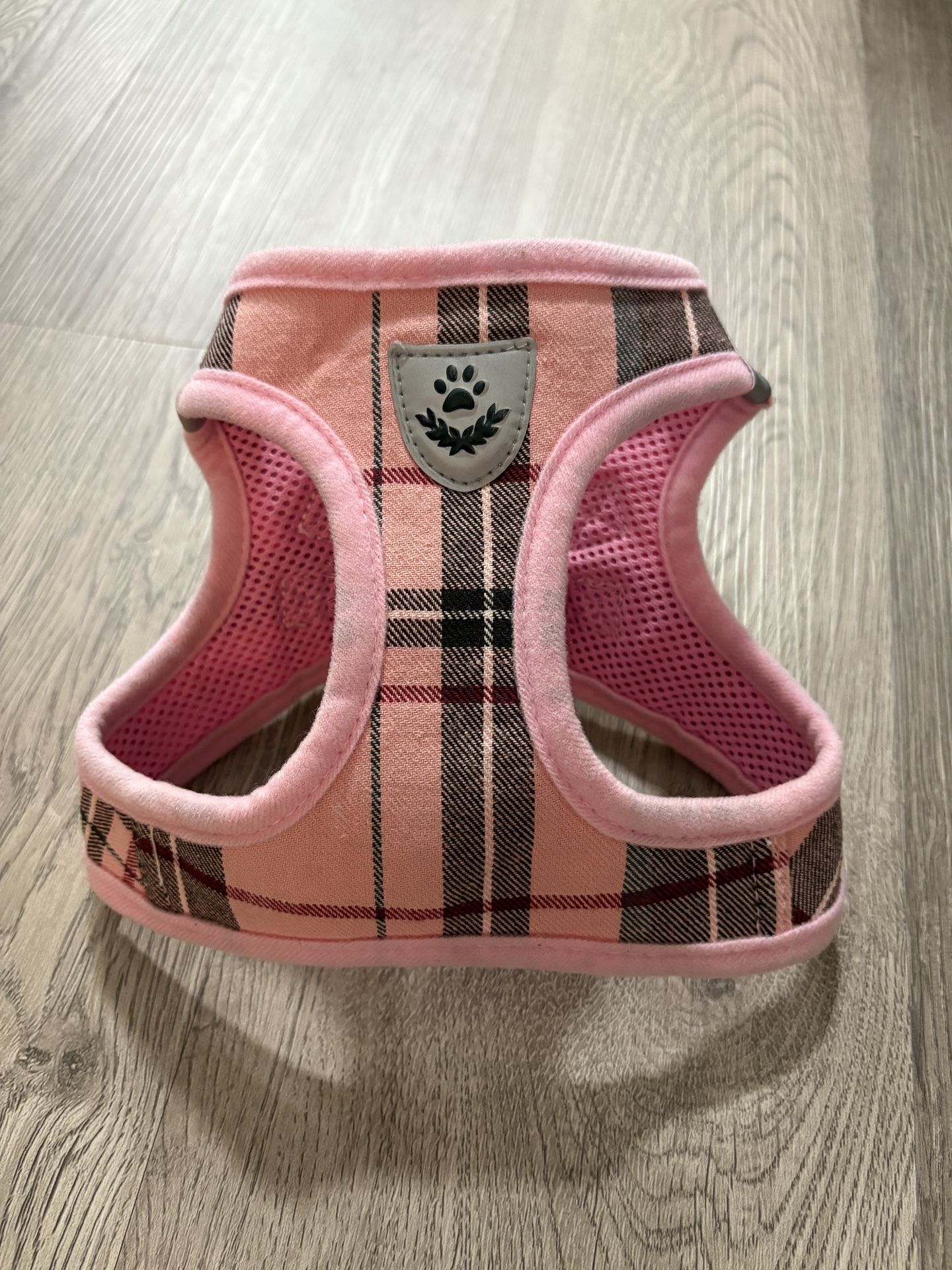 Cute Plaid Pink Harness - Size Medium