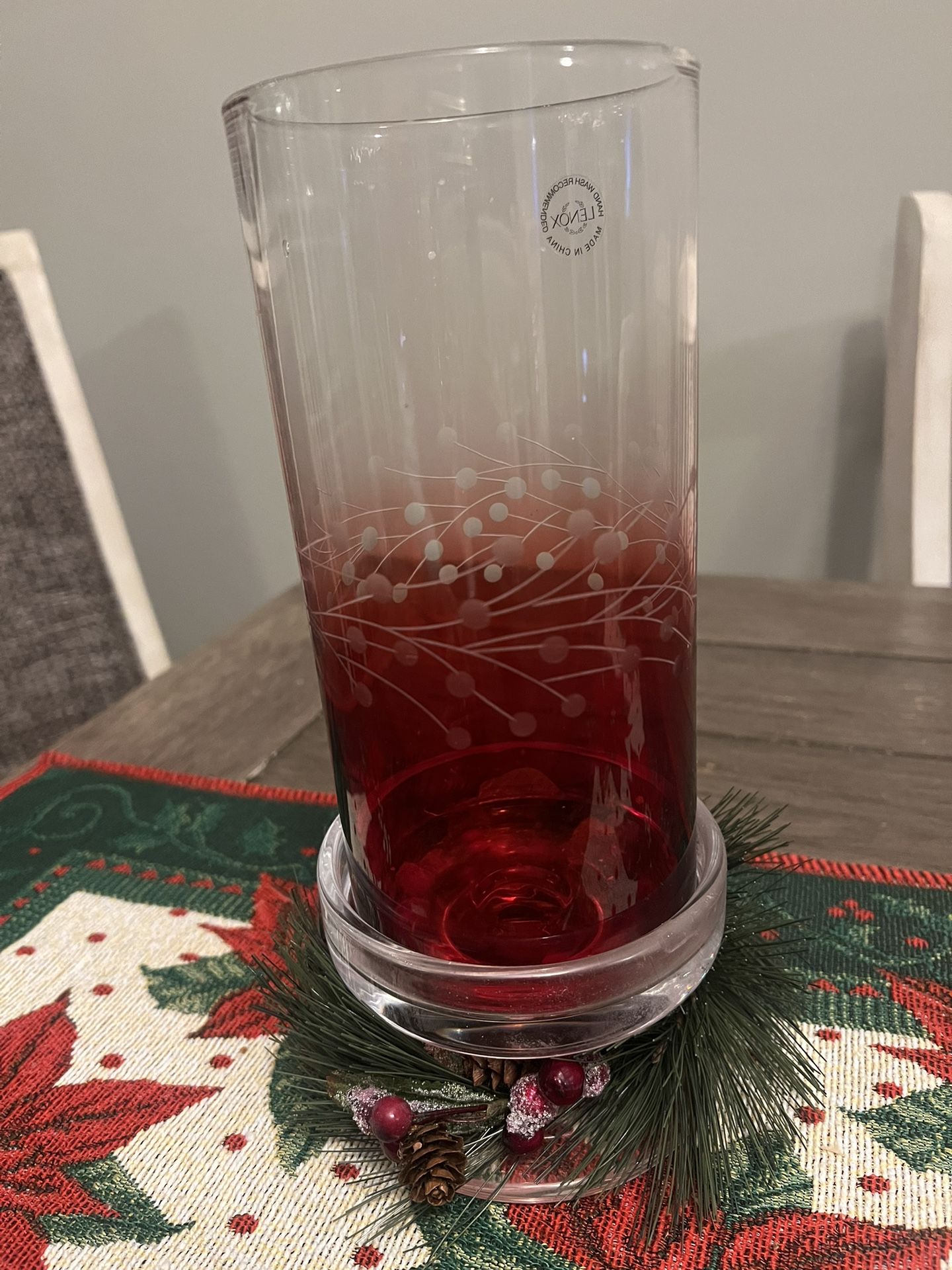 Lenox Yuletide Gems Ruby Hurricane