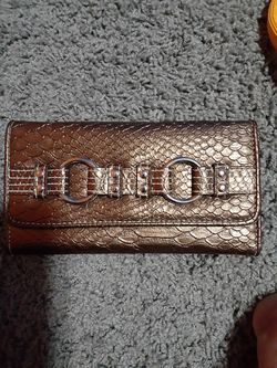 Brown shiny wallet