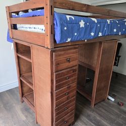 Bookcase LoftBed 