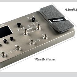 SONICAKE Matribox II Pro - Multi Effects Guitar Pedal with Expression, 240+ Built-in Guitar Effects, Amp Modeling, IR Cabinet Simulation, FX Loop, MID