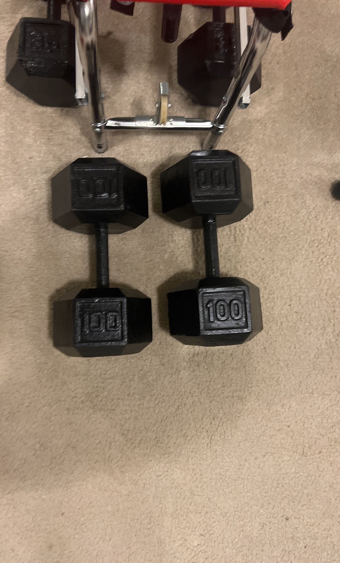Weight, 100 Lbs Dumbbells