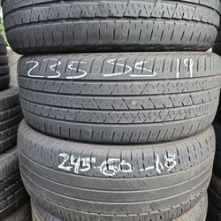 Pair Of 235/55/19 Continental 