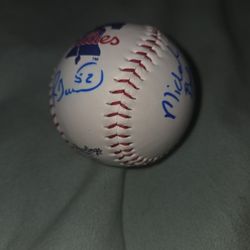 Signed Phillies Baseball 