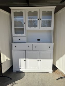 ✨ STUNNING 74" TALL WHITE PANTRY CABINET — FULLY ASSEMBLED & READY ✨🏡