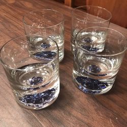 Set Of 4 Weighted Old Fashion Glasses