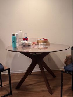 Modern 49” Round Dining Table  – Seats 4