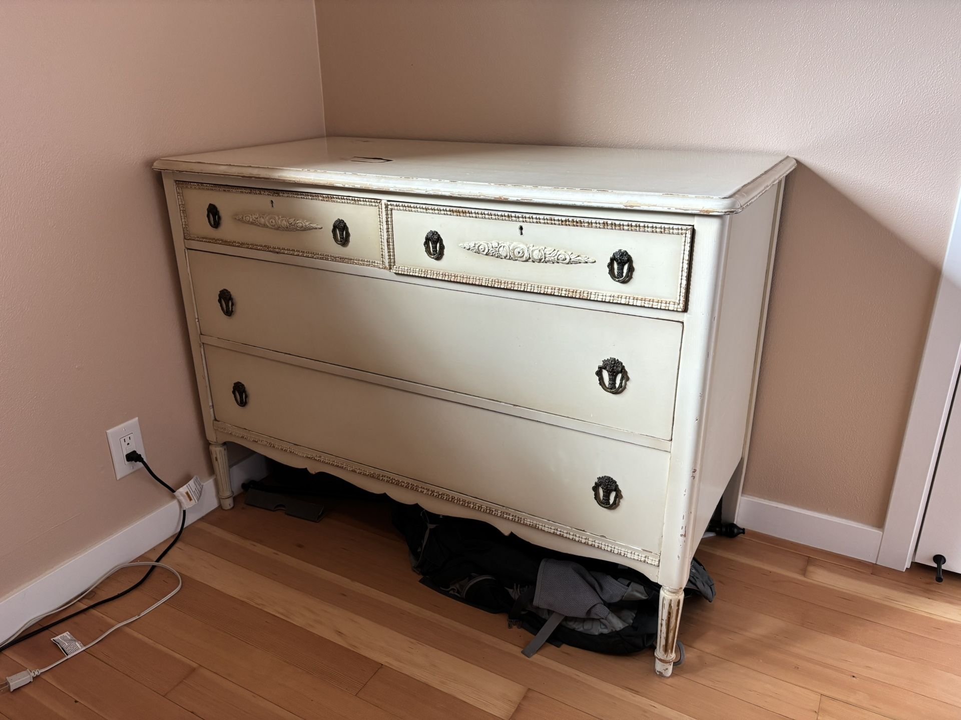 Vintage Solid Wood Dresser 