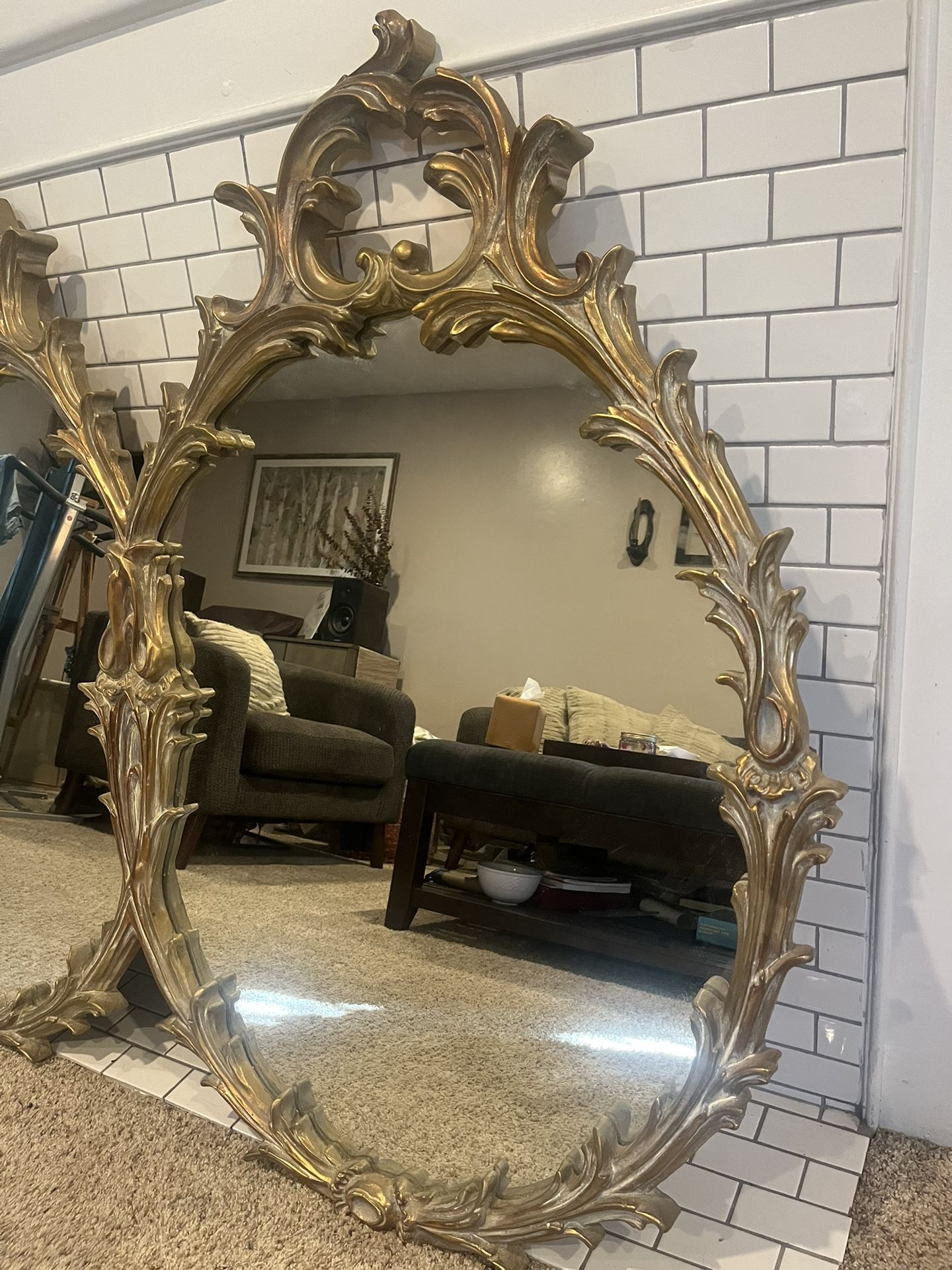 Gold Antique Mirror