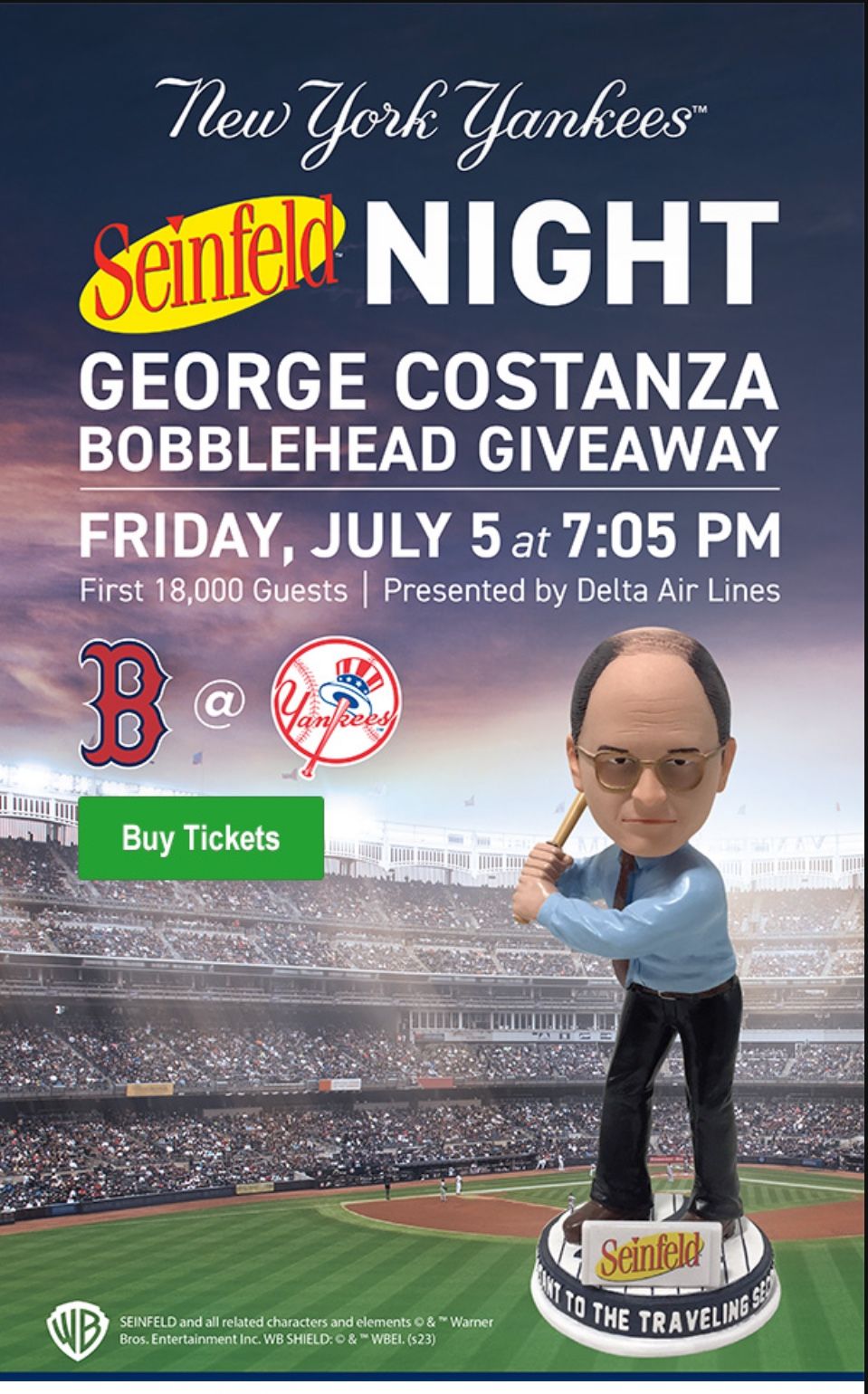 George Costanza Yankees Bobble Head