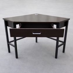 New In Box 32x32x30 Inch Tall Space Saving Dark Brown Office Computer Corner Desk With Drawer  