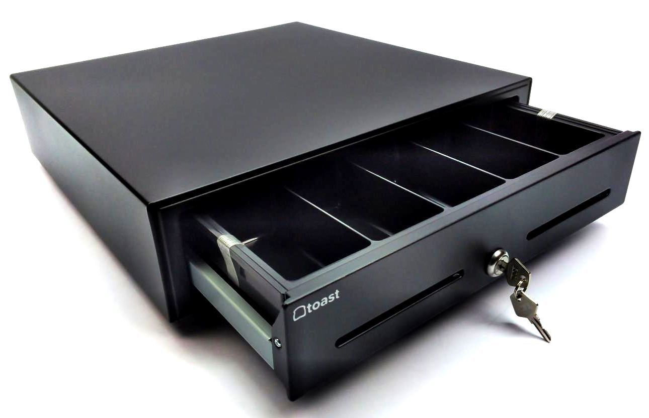 Toast Cash Drawer TC200 - Lockable with Key - Black - 410A2-455