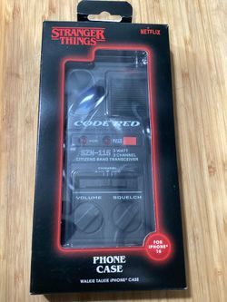 New Stranger Things Walkie Talkie iPhone 16 Phone Case (VALENCIA) $20