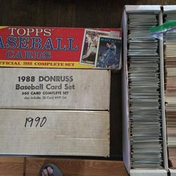 Baseball Cards 4 Boxes 