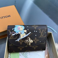 Blue Wallet Card Holder 