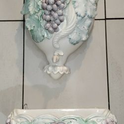 Vintage/ Ceramic Fake Waterfall wall Decor 