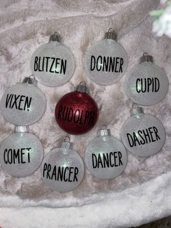 Santa Claus Reindeer Ornaments
