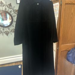 Vintage Black Velvet Long Cape Size S *Never Worn*