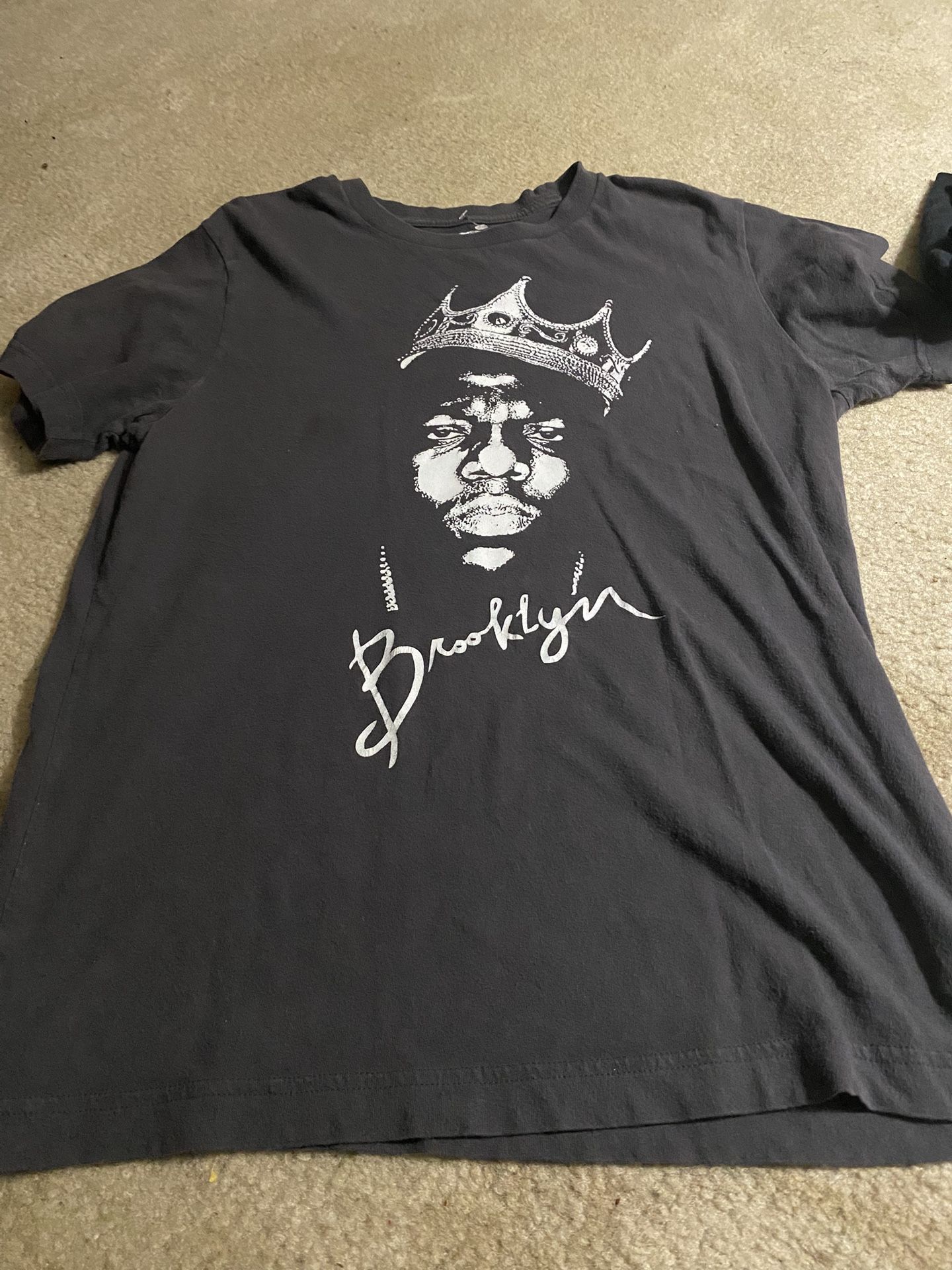 Biggie Smalls Grey T Shirt Medium