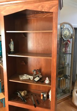 Two nice Hardwood shelved decore shelves