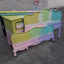 Bedroom Set Dresser Full Bed Frame