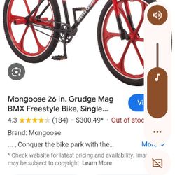 New Mongoose 26inch Bike