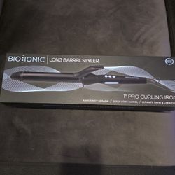💫 Bio Ionic Long Barrel Styler 1” Pro Curling Iron – Like New