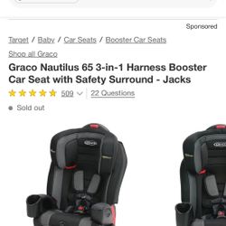 Graco Nautilus 65 3-in-1 Harness Booster Car Seat with Safety Surround
