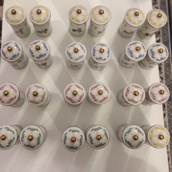 Lenox 1993 Carousel Collectible Porcelain Spice Jars (24 set)