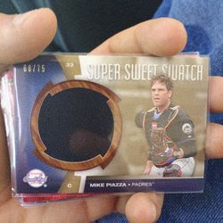 Mike Piazza ( Padres) 68/75 jersey patch